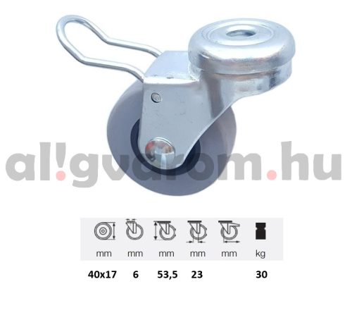 BDPE-0405-1001-Forgo-fekes-kerek-40-mm-30-kg-teher