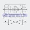 Váltószelep motoros szabályozó szelep egyutú 230V DN20 26.9mm 3/4