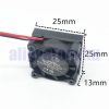 Hűtőborda és hűtőventilátor 12V 25x25 mm heatsink fan