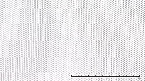 Expandált lemez rozsdamentes 1000x2000x0,5 mm tábla 10x5 mm gyémánt lyuk saválló inox