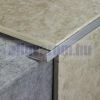 AV 10 mm L alakú alumínium csempeszegély élvédő bronz eloxált barna profil 10x2700 mm 