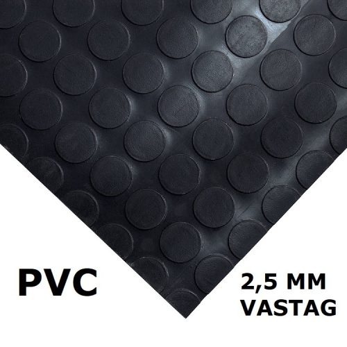 PVC pöttyös gumiszőnyeg 120 cm széles 10 méter hosszú 2,5 mm vastag Az ár méterenkénti árat jelöl!