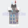 GARANCIÁBAN CSERÉLT, HIÁNYOS! HW-702B akvárium külső szűrő 1000 l / h, 24W, 9W UV 3 fokozatú