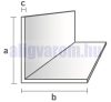 MS Szögprofil eloxált alumínium L profil élvédő sarokprofil 20x20x2000 mm sarokvédő élvédő sarokléc