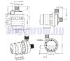 12V 80W 3000 l/h keringető szivattyú, pumpa IP68-vízmentes külső menetes 1/2" szolár rendszerhez is 