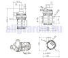 12V 80W 5300 l/h keringető szivattyú, pumpa IP68-vízmentes bilincses 38mm csatlakozású napelemhez is