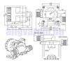 12V 54W 1320 l/h Keringető szivattyú nagyteljesítményű vízszivattyú pumpa IP68-vízmentes 1/2"