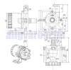 12V 54W 1260 l/h Keringető szivattyú nagyteljesítményű vízszivattyú pumpa IP68-vízmentes 2x14mm