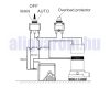 Fenékszivattyú elektromágneses úszókapcsoló nagyteljesítményű szivattyúkhoz 14 AWG