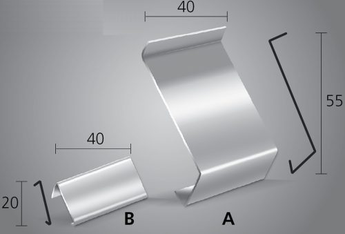 Drip toldóprofil vízvető profil erkély balkon terasz balkonszegély min. 8 9 10 mm-es laphoz ezüst ba