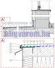 OX Drip Plus széles vízvető Szürke profil erkély balkon terasz 40 mm túlnyúlás vastag padlólaphoz 2,