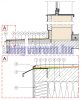 Maxi vízvető sarokprofil erkély balkon terasz 25x25 cm derékszög teraszprofil balkonszegélyMaxi told